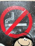 DEZACHE - Gaston Lagaffe - peinture originale sur ardoise, Antiquités & Art