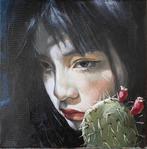 stratiuk valerii - A girl with a cactus