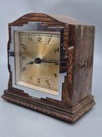 Horloge - Britische Art-Déco-Tischuhr – Holzgehäuse mit, Antiek en Kunst