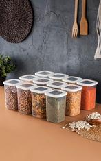 Set van 12 bewaarbakjes Kara | Heritage, Huis en Inrichting, Keuken | Tupperware, Verzenden, Nieuw, Wit