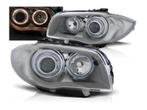 Angel Eyes koplampen Chrome geschikt voor BMW 1 serie, Auto-onderdelen, Nieuw, BMW, Verzenden