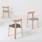 Gazzda Nora chair | houten eetkamerstoel, Nieuw, Grijs, Stof, Scandinavisch