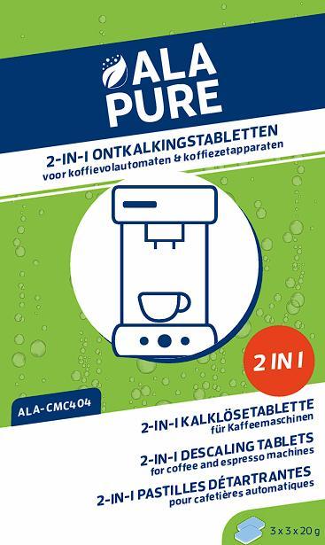 Alapure 2 in 1 Ontkalkingstabletten geschikt voor Jura 61848, Elektronische apparatuur, Koffiemachine-accessoires, Verzenden