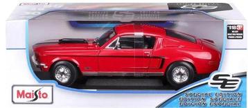 Maisto 1:18 - Voiture miniature - 1968 Ford Mustang GT Cobra