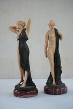 Beeldje - classical women (2) - composite en metaal