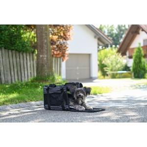 Sac de transport cuba noir-blanc 40x26x28 cm, Animaux & Accessoires, Accessoires pour chiens