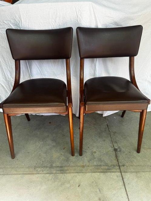 Benchairs - Ben Stoe - Stoel (2) - Hout, Napa, Antiek en Kunst, Antiek | Meubels | Stoelen en Sofa's