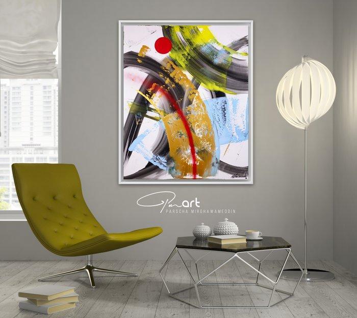 Parscha Mirghawameddin - Incohate Trajectory - XXL, Antiek en Kunst, Kunst | Schilderijen | Modern