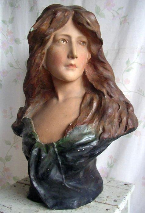 AFFORTUNATO GORY (1869-1925) - Skulptur - Buste,  weibliche, Antiek en Kunst, Kunst | Designobjecten