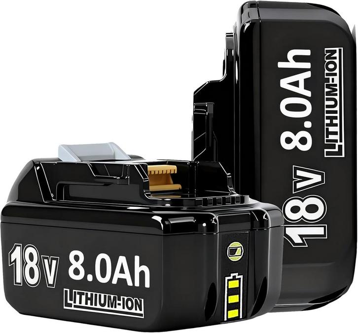 Accu geschikt voor Makita - 2 x 18V Accu - 8Ah - BL1860B - B, Doe-het-zelf en Bouw, Gereedschap | Machine-onderdelen en Toebehoren