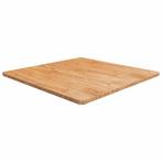 vidaXL Tafelblad vierkant 90x90x2,5 cm massief eiken, Verzenden, Nieuw