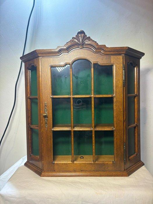 Vitrinekast - Antieke Mahonie Vitrinekast met Sierlijk, Antiek en Kunst, Curiosa en Brocante