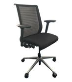 Steelcase Think, refurbished, Ergonomisch, Bureaustoel, Zo goed als nieuw, Zwart