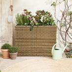 Rattan plantenbak 3-in-1 - bruin - 70 x 24 x 60 cm, Huis en Inrichting, Kamerplanten, Verzenden