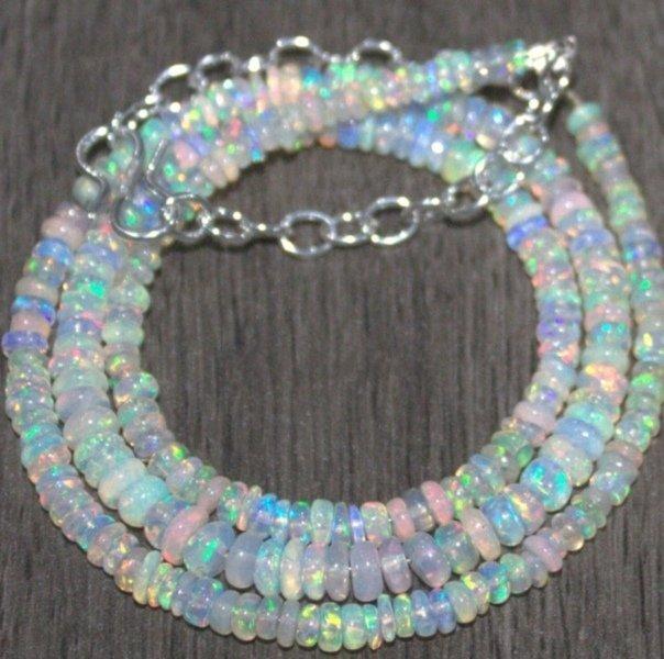 Opaal Ketting AAA Natuurlijk Mineralen- 10 g - (1), Verzamelen, Mineralen en Fossielen
