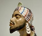 Dahl Jensen - Figurine - Bust of a man wearing a colorful