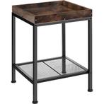 tectake Bijzettafel Rochester 41,5x41x56cm - Industrieel hou, Huis en Inrichting, Tafels | Bijzettafels, Verzenden, Nieuw