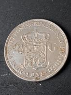 Nederland. Wilhelmina. 2 1/2 Gulden 1938 (Zonder