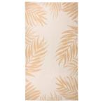 vidaXL Buitenkleed met bladpatroon platgeweven 80x150 cm, Huis en Inrichting, Stoffering | Tapijten en Vloerkleden, Verzenden