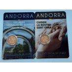 Andorra. 2 Euro 2021 Cuidem la Nostra Gent Gran +, Postzegels en Munten