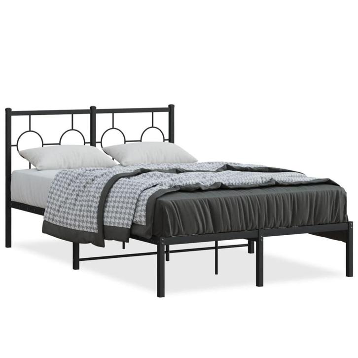 metaal bed 120x200 | OP = OP | Slimme aankoop!, Huis en Inrichting, Slaapkamer | Bedden, 120 cm, 200 cm, Zwart, Nieuw, Metaal