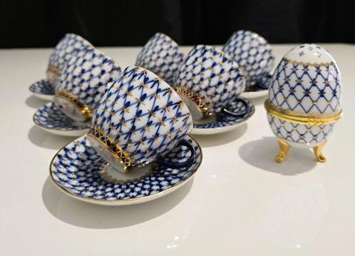 Lomonosov Imperial Porcelain Factory - Koffieservies voor 6, Antiek en Kunst, Antiek | Meubels | Tafels