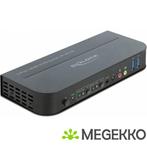 Delock 11481 HDMI KVM-switch 4K 60 Hz met USB 3.0 en audio, Computers en Software, Verzenden, Nieuw