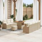 vidaXL Tuinbank Set met kussen 10 pcs Beige, Crème 80 x 80 x, Tuin en Terras, Verzenden, Nieuw