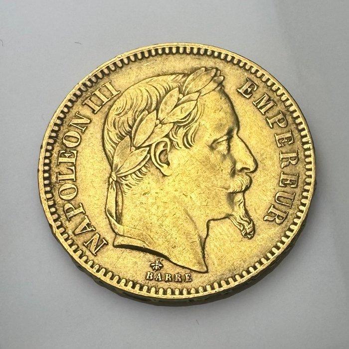 Frankrijk. Napoléon III. 20 Francs 1864-A, Paris, Postzegels en Munten, Munten | Europa | Euromunten