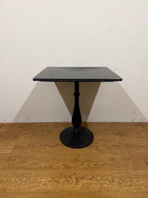 Gebruikte Marmeren Tafel (70x60cm) - T1641- Vintage/Café, Maison & Meubles, Pièces pour table, Enlèvement