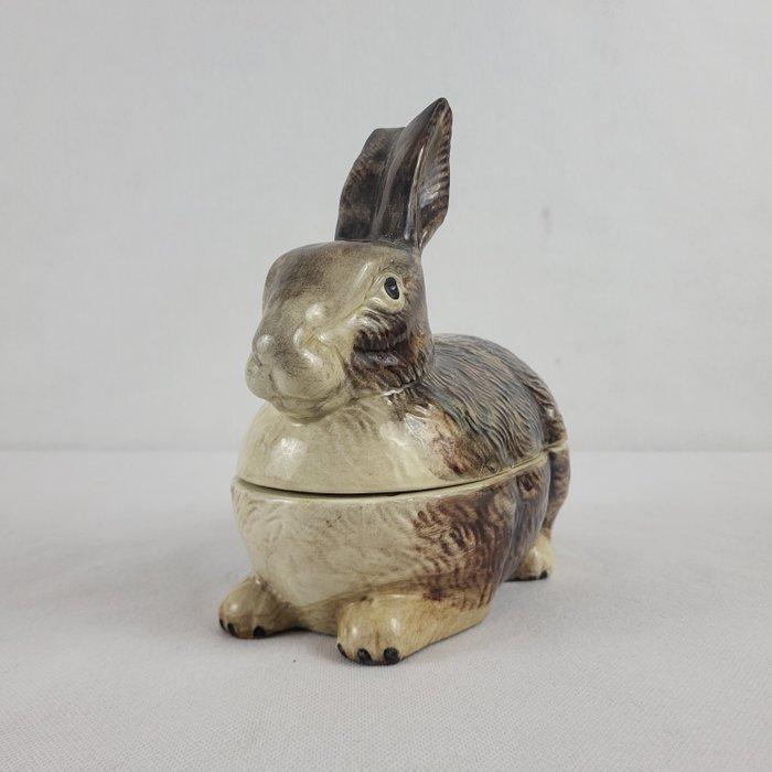 Michel Caugant - Schotel - Aardewerk - konijn, Antiquités & Art, Curiosités & Brocante