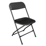 Opklapbare stoel zwart | 10 stuks | Zithoogte 44cm |Bolero, Verzenden
