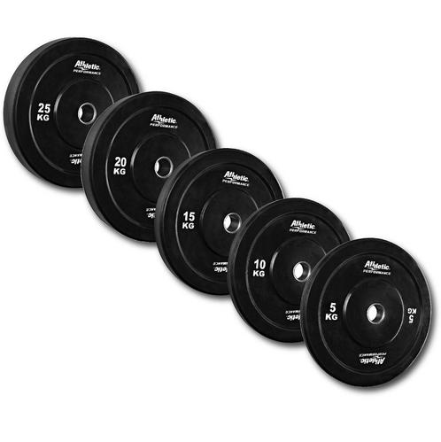 Black Bumper Plate - 50 mm - 25 kg, Sport en Fitness, Fitnessmaterialen, Nieuw, Verzenden