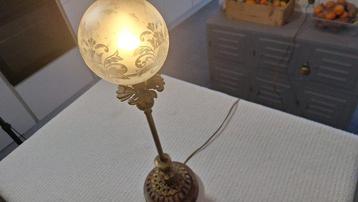 Lampe de table - Opaline - Belle lampe ancienne
