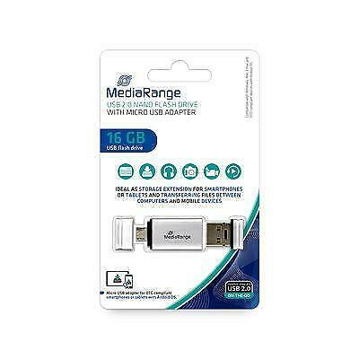 MediaRange Mobile 2in1 OTG Flash Drive 16 GB, Computers en Software, Printerbenodigdheden, Verzenden