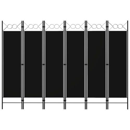 vidaXL Kamerscherm met 6 panelen 240x180 cm zwart, Huis en Inrichting, Woonaccessoires | Overige, Nieuw, Verzenden