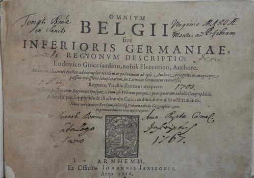 Lodovico Guicciardini - Omnium Belgii sive Inferioris, Antiek en Kunst, Antiek | Boeken en Manuscripten