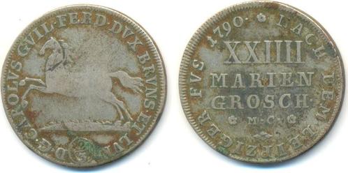 24 Mariengroschen 1790 Mc Braunschweig Wolfenbuettel: Kar..., Postzegels en Munten, Munten | Europa | Niet-Euromunten, België