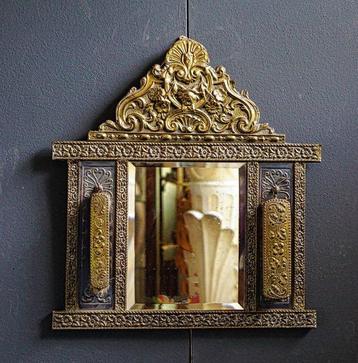 Miroir- Art nouveau français. Miroir de plafond bourgeois