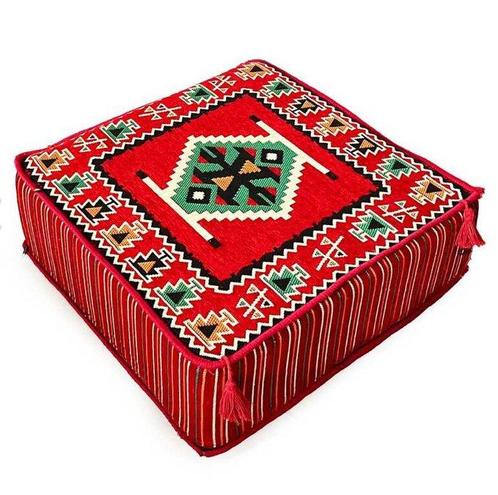 Ottomaanse kussen - Kelim - 60 cm - 60 cm, Antiek en Kunst, Antiek | Tapijten, Tafelkleden en Textiel