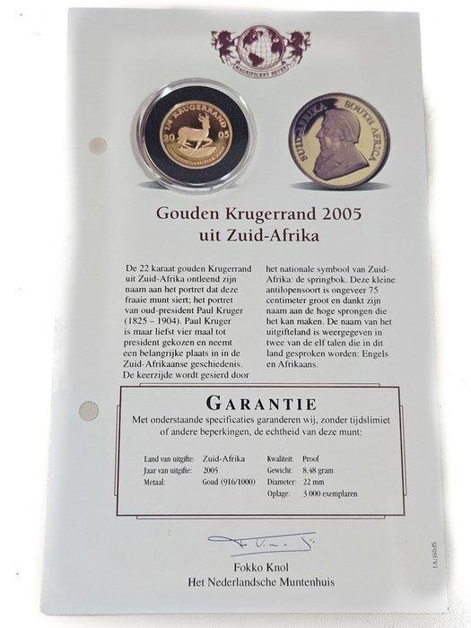 Zuid-Afrika. 1/4 Krugerrand 2005, 1/4 Oz, Postzegels en Munten, Edelmetalen en Baren