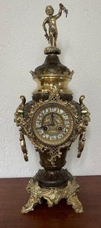 Pendule de cheminée - Bronze, Verre - 1850-1900, Antiek en Kunst, Antiek | Klokken