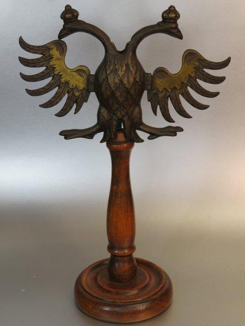 Decoratief ornament - Dubbelkoppige gekroonde adelaar, Antiek en Kunst, Antiek | Overige Antiek