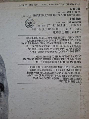 Isaac Hayes - Hot Buttered Soul (RARE USA first 1969