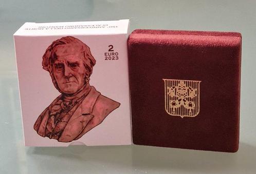 Vatican. 2 Euro 2023 Alessandro Manzoni Proof (Sans Prix, Postzegels en Munten, Munten | Europa | Euromunten
