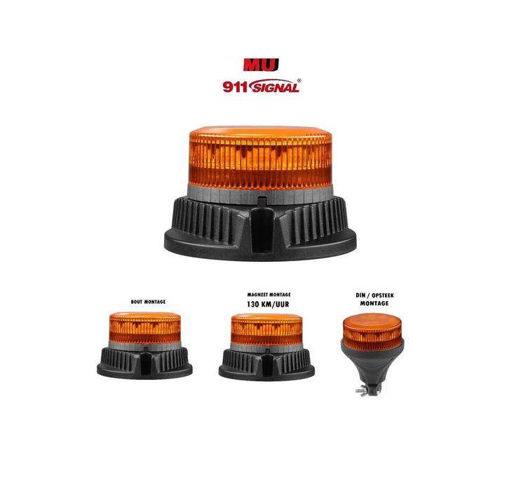 MU Hoog Kwaliteit LED Zwaailamp ECER65 Oranje 12/24V Diverse, Auto-onderdelen, Verlichting, Nieuw, Ophalen of Verzenden