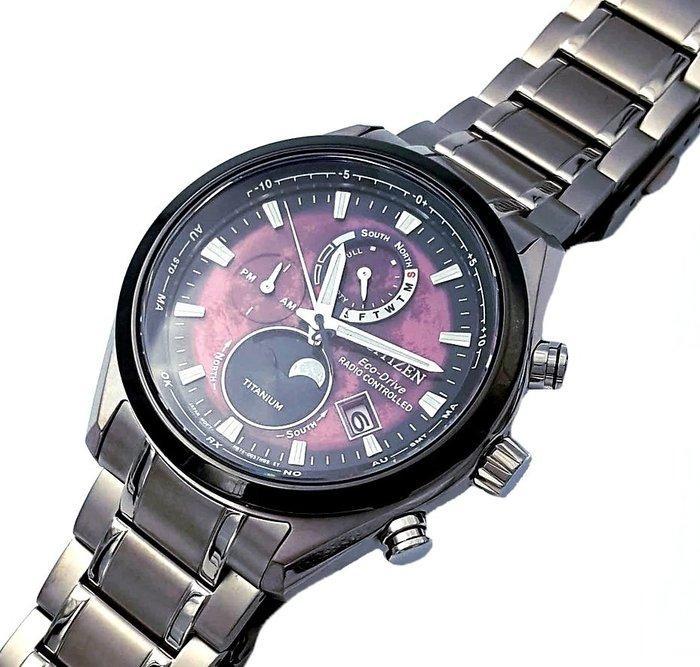 Citizen - Moonphase Tsuki Yomi - Radiocontrollato Titanio -, Bijoux, Sacs & Beauté, Montres | Hommes