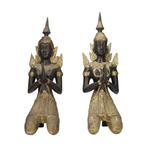sculptuur, Vintage Teppanom - Temple guardians - 38 cm -