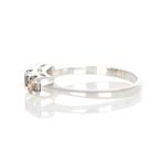 Zonder Minimumprijs - Ring - 12 kt. Witgoud Diamant, Handtassen en Accessoires, Ringen, Nieuw