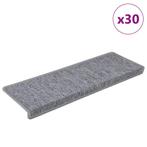vidaXL Trapmatten 30 st 65x21x4 cm lichtgrijs met, Verzenden, Nieuw
